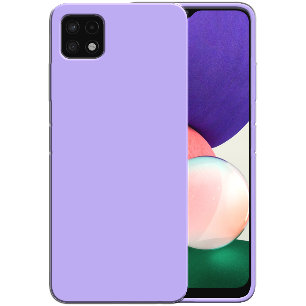 Siliconen hoesje voor Samsung Galaxy A22
  5G case met zachte binnenkant - Paars