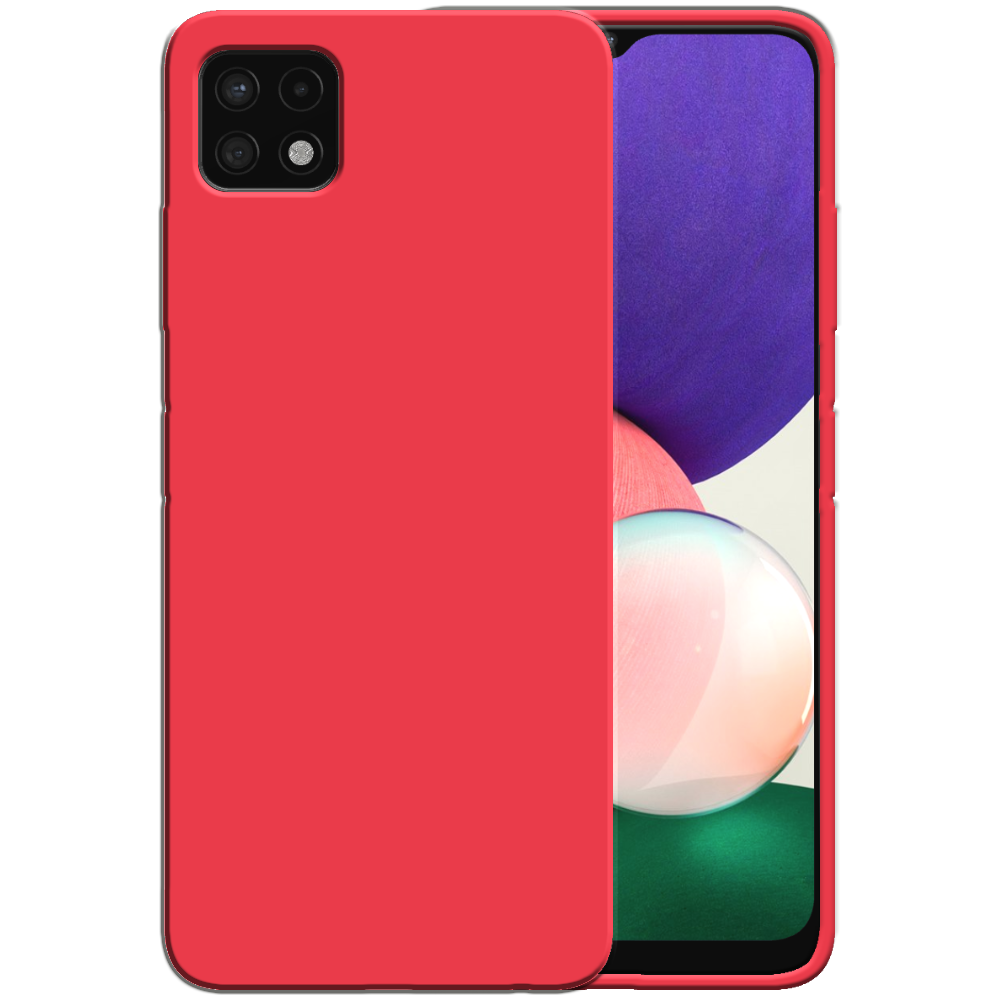 Siliconen hoesje voor Samsung Galaxy A22
  5G case met zachte binnenkant - Rood