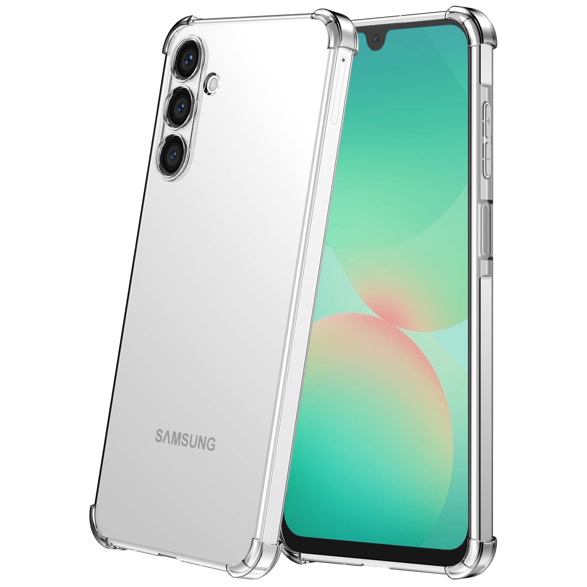 Geschikt voor Samsung Galaxy A26
  Telefoonhoesje Transparant met Stootrand - Shockproof TPU Siliconen Back
  Cover Case Doorzichtig - Smartphonica