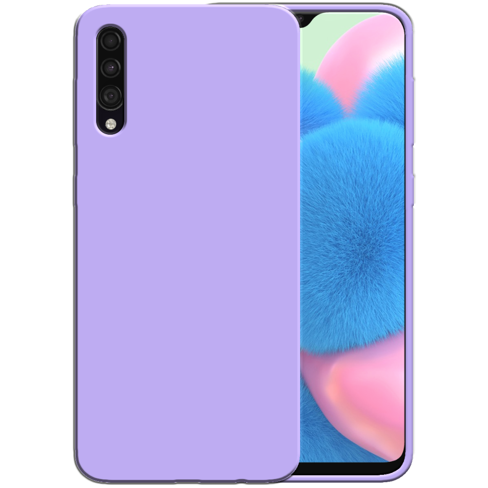 Siliconen hoesje voor Samsung Galaxy A30s
  / A50 / A50s case met zachte binnenkant - Paars