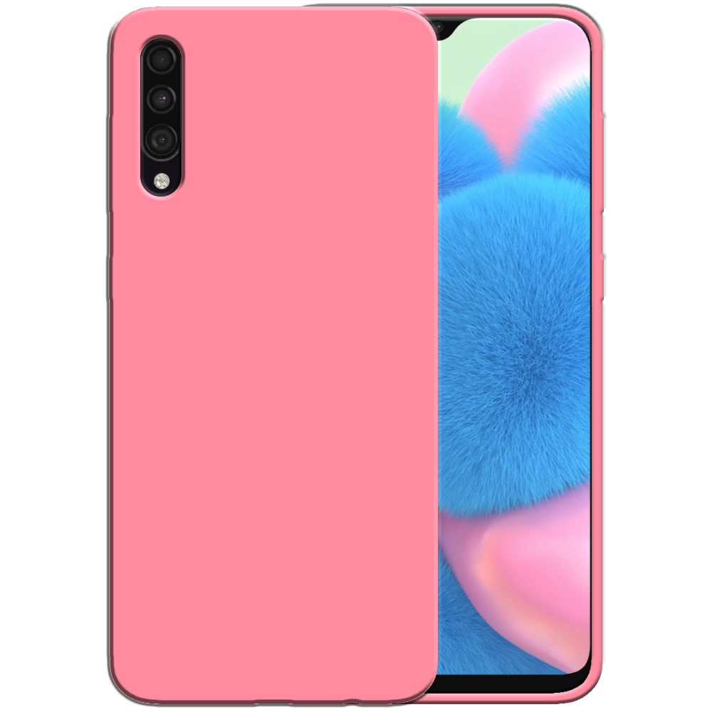 Siliconen hoesje voor Samsung Galaxy A30s
  / A50 / A50s case met zachte binnenkant - Roze