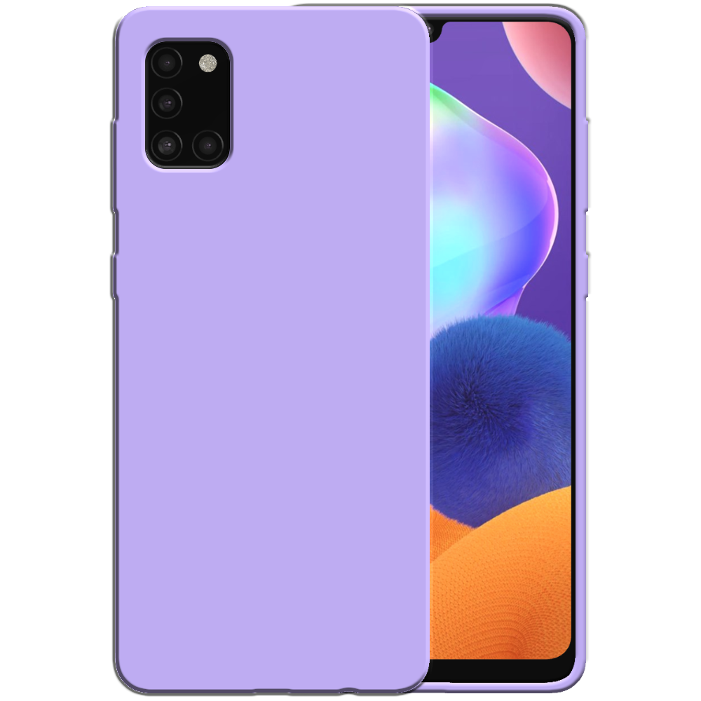 Siliconen hoesje voor Samsung Galaxy A31
  case met zachte binnenkant - Paars