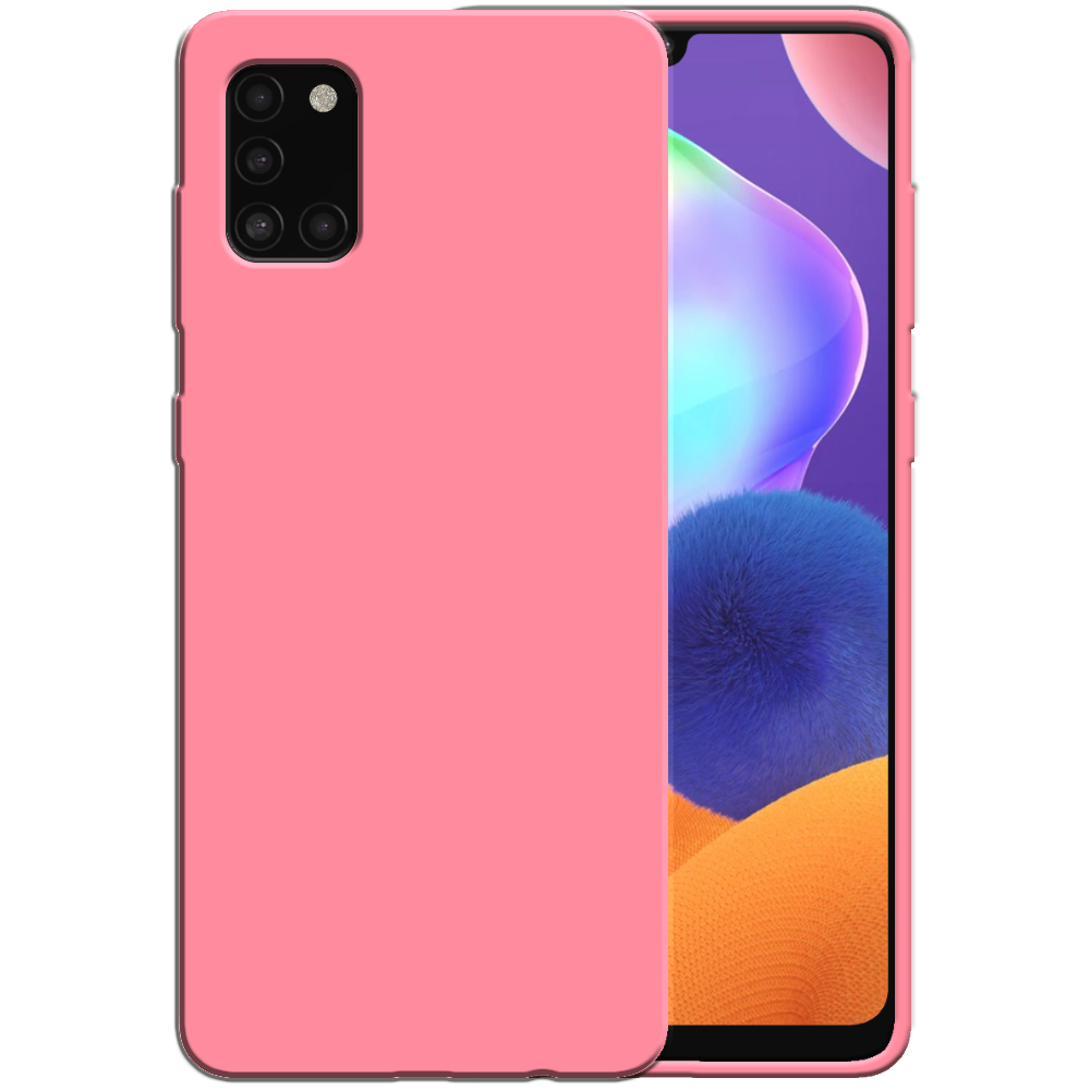 Siliconen hoesje voor Samsung Galaxy A31
  case met zachte binnenkant - Roze