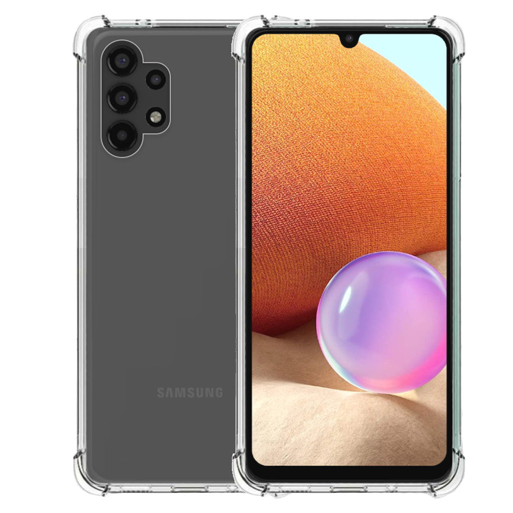 Telefoonhoesje Geschikt voor Samsung
  Galaxy A32 4G transparant - Shockproof TPU Siliconen Hoesje met Stootrand -
  Smartphonica