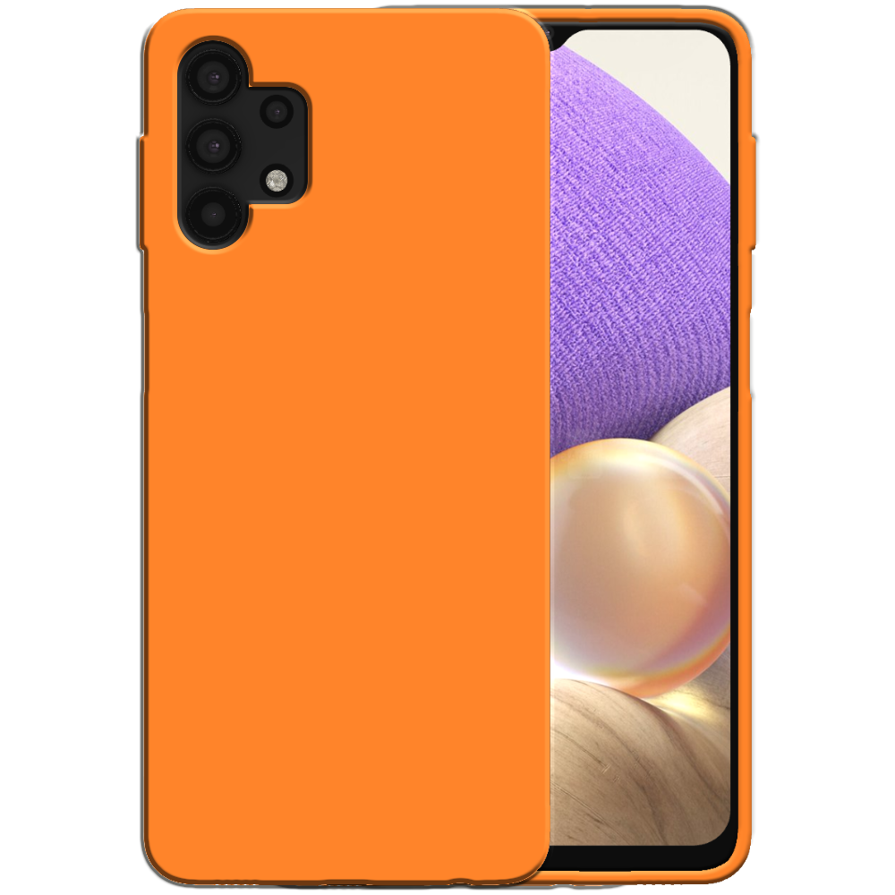 Siliconen hoesje voor Samsung Galaxy A32
  5G case met zachte binnenkant - Oranje