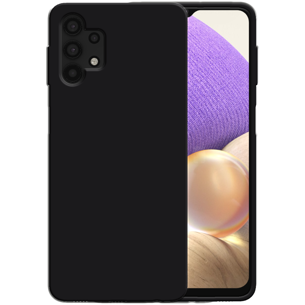 Siliconen hoesje voor Samsung Galaxy A32
  5G case met zachte binnenkant - Zwart