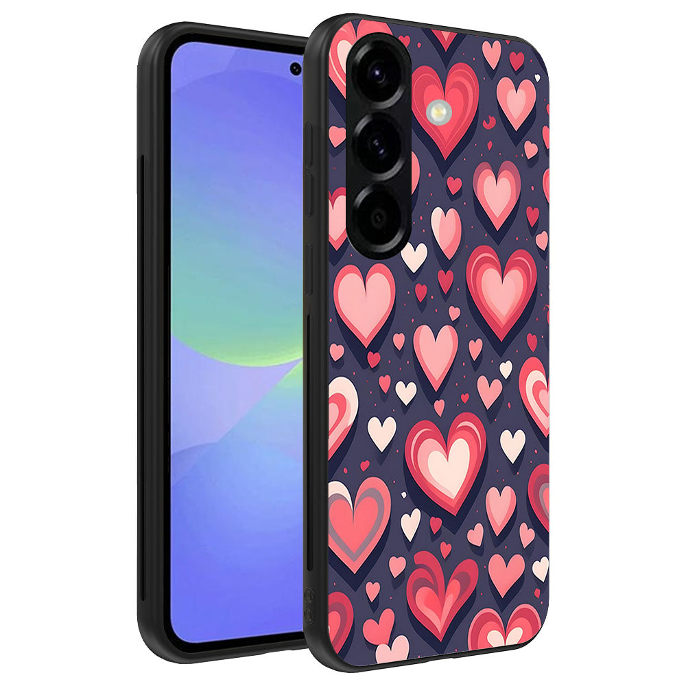 Telefoonhoesje
  Geschikt voor Samsung Galaxy A36 met Hartjes Opdruk - TPU Backcover Case With
  Heart Design