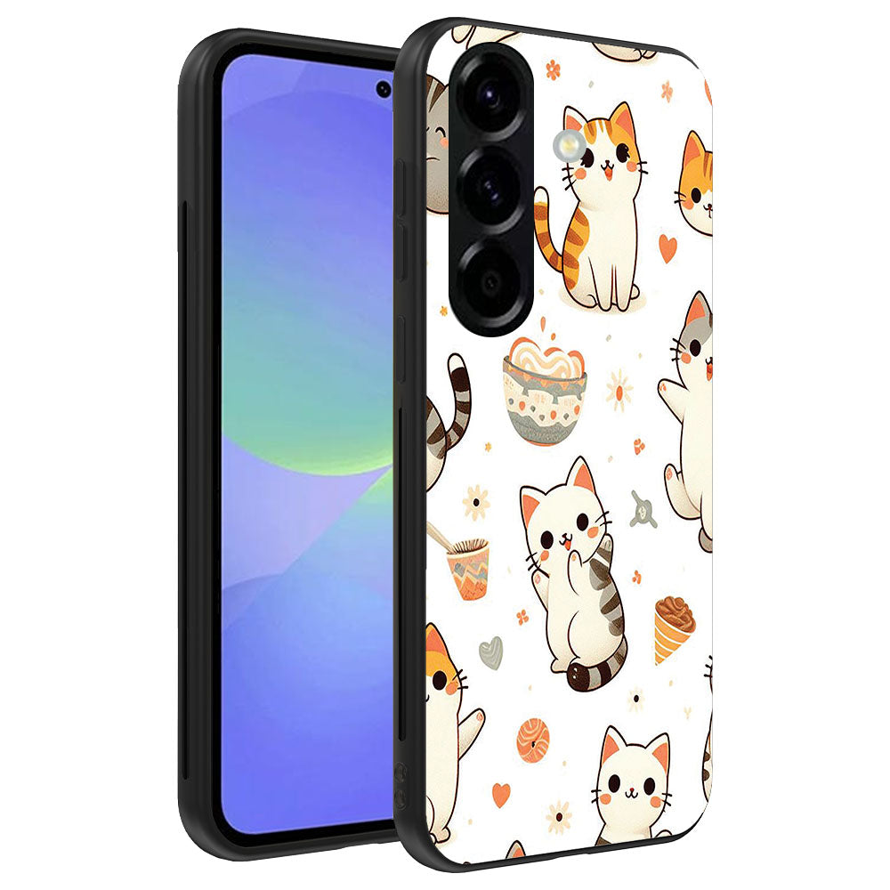 Telefoonhoesje
  Geschikt voor Samsung Galaxy A36 met katten opdruk - TPU backcover case cat
  design