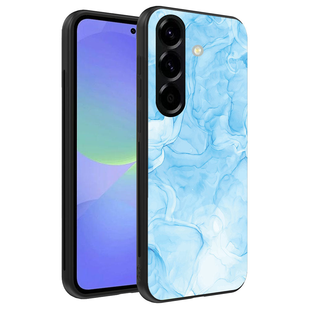 Telefoonhoesje
  Geschikt voor Samsung Galaxy A36 met marmer opdruk - TPU backcover case
  marble design - Lichtblauw