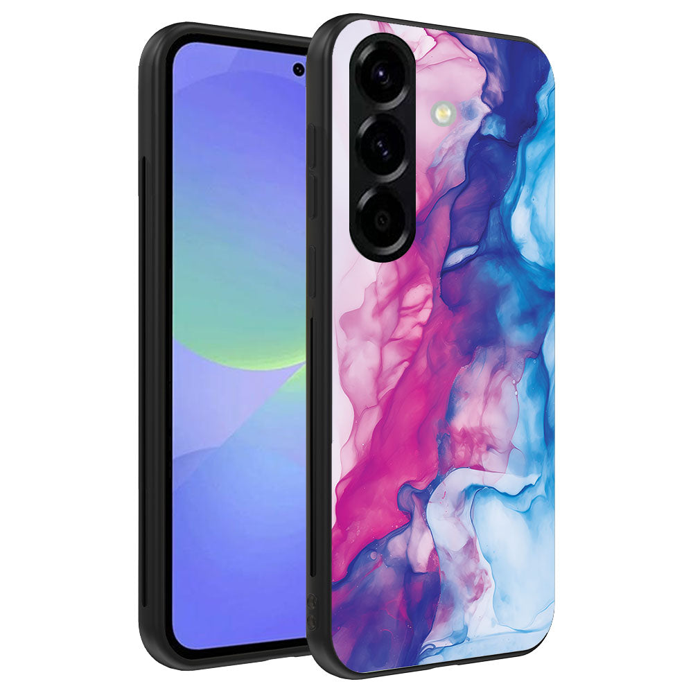 Telefoonhoesje
  Geschikt voor Samsung Galaxy A36 met Roze Blauw Marmer Opdruk - TPU Backcover
  Case Rose Blue Marble Design