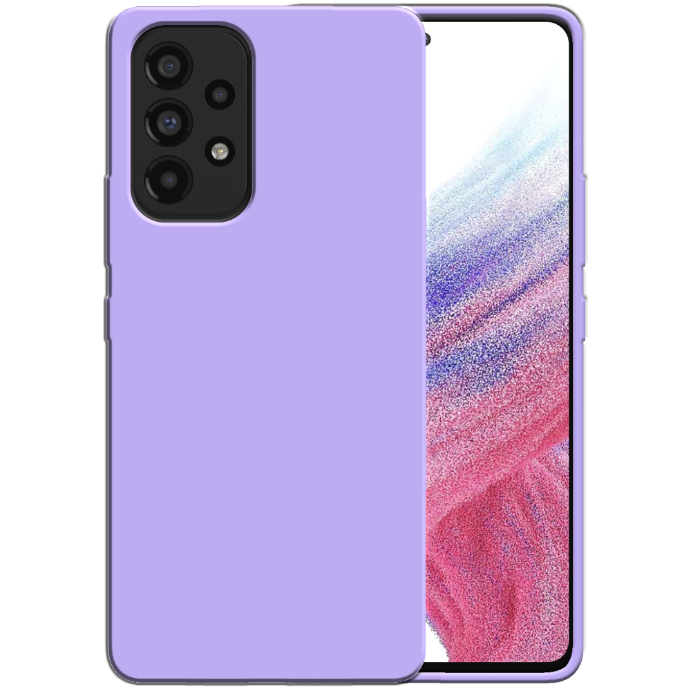 Siliconen hoesje voor Samsung Galaxy A53
  5G case met zachte binnenkant - Paars
