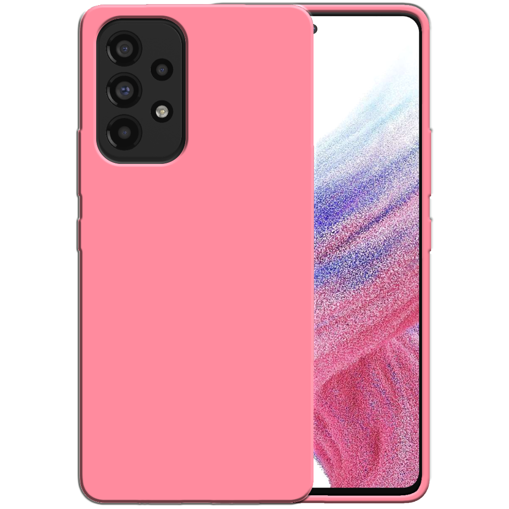 Siliconen hoesje voor Samsung Galaxy A53
  5G case met zachte binnenkant - Roze