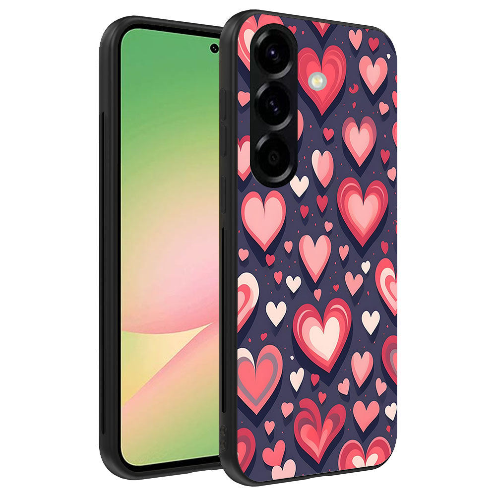 Telefoonhoesje
  Geschikt voor Samsung Galaxy A56 met Hartjes Opdruk - TPU Backcover Case With
  Heart Design