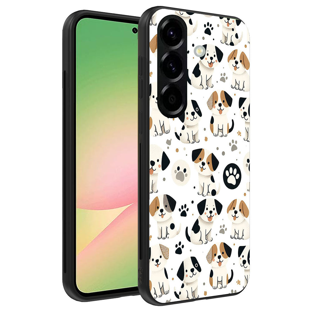 Telefoonhoesje
  Geschikt voor Samsung Galaxy A56 met honden opdruk - TPU backcover case dog
  design