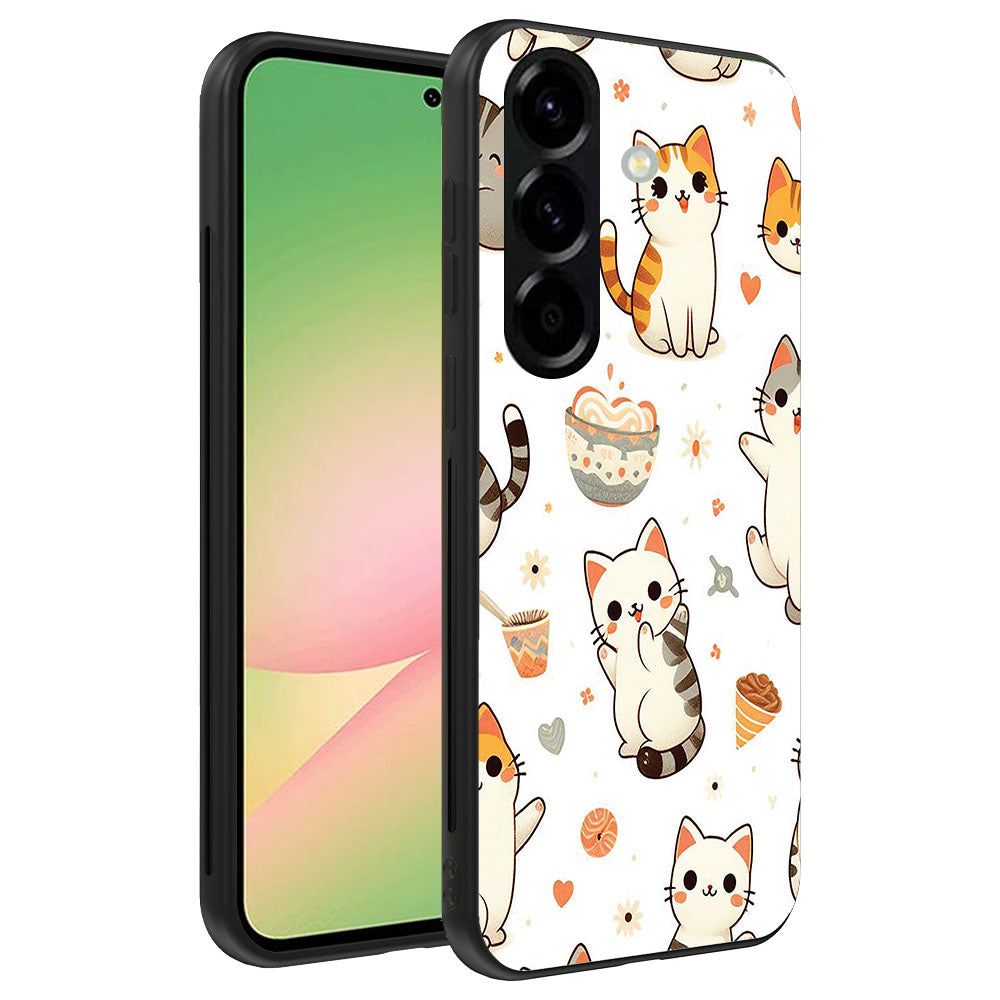 Telefoonhoesje
  Geschikt voor Samsung Galaxy A56 met katten opdruk - TPU backcover case cat
  design