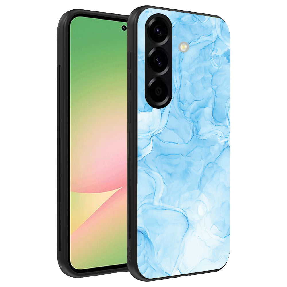 Telefoonhoesje
  Geschikt voor Samsung Galaxy A56 met marmer opdruk - TPU backcover case
  marble design - Lichtblauw