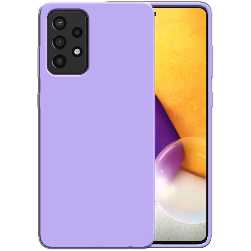 Siliconen hoesje voor Samsung Galaxy A72
  case met zachte binnenkant - Paars