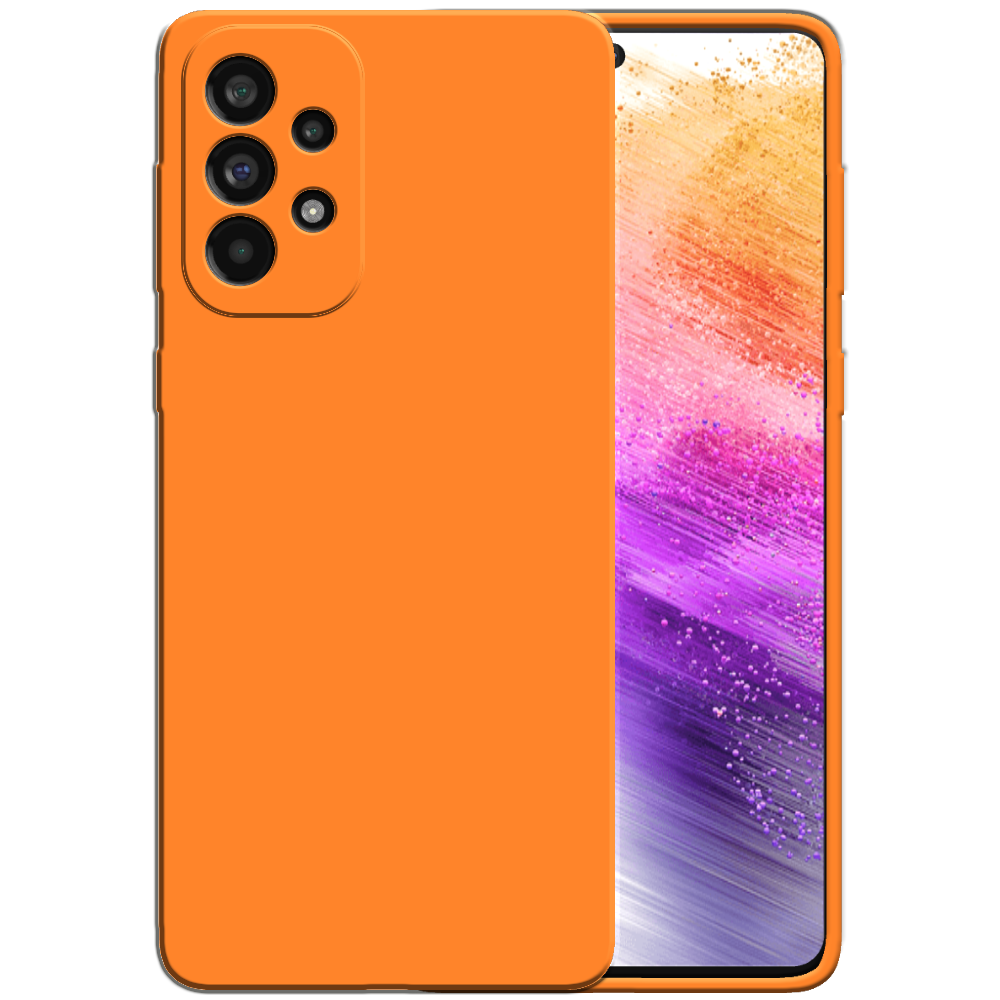 Siliconen hoesje voor Samsung Galaxy A73
  5G case met zachte binnenkant - Oranje