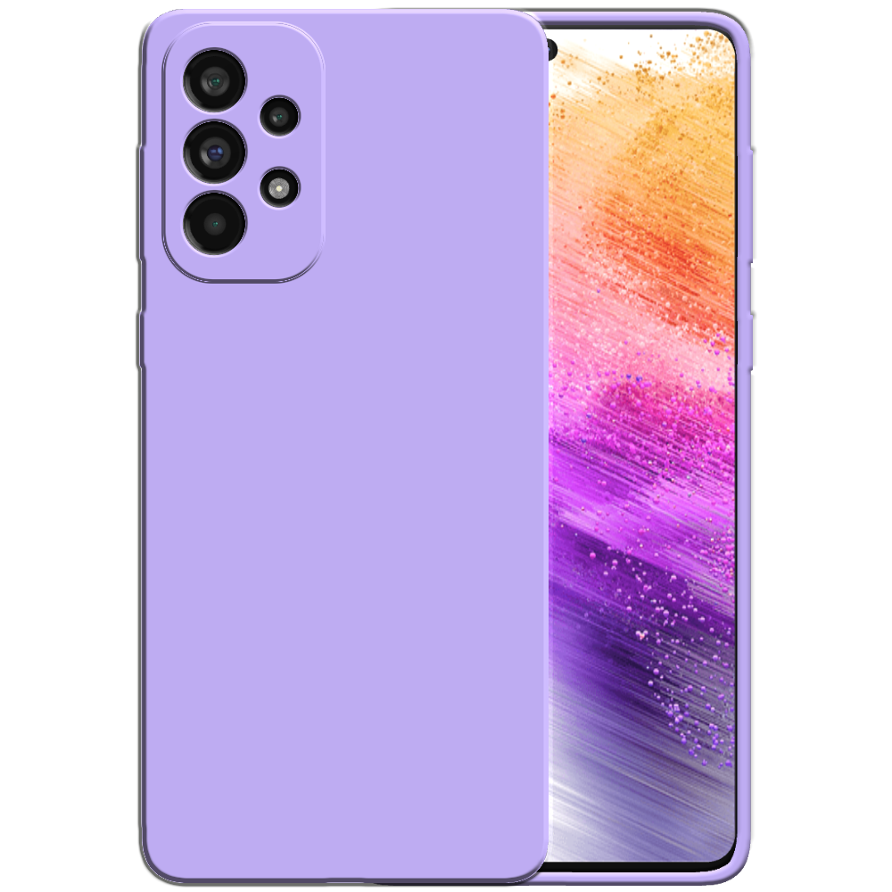 Siliconen hoesje voor Samsung Galaxy A73
  5G case met zachte binnenkant - Paars