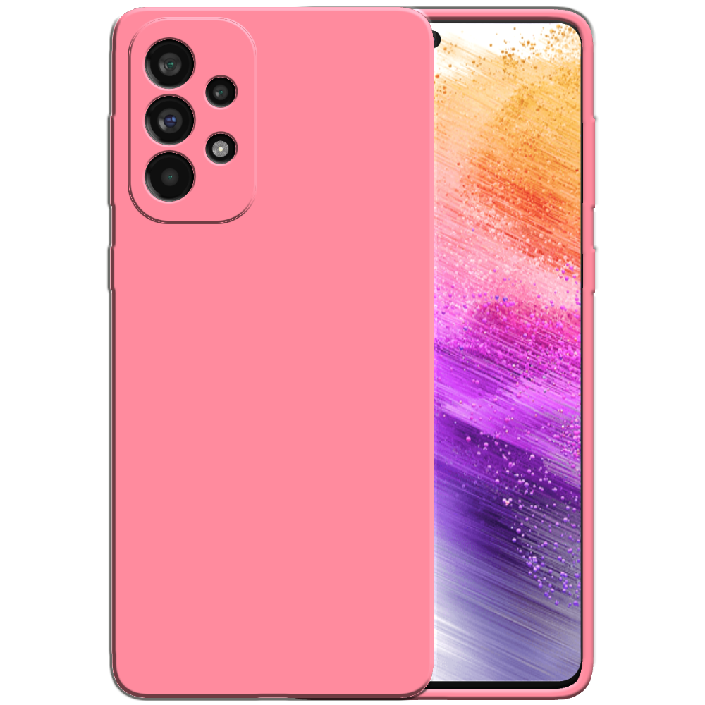 Siliconen hoesje voor Samsung Galaxy A73
  5G case met zachte binnenkant - Roze