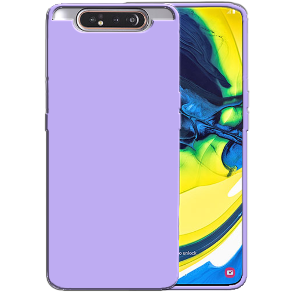 Siliconen hoesje voor Samsung Galaxy A80
  case met zachte binnenkant - Paars