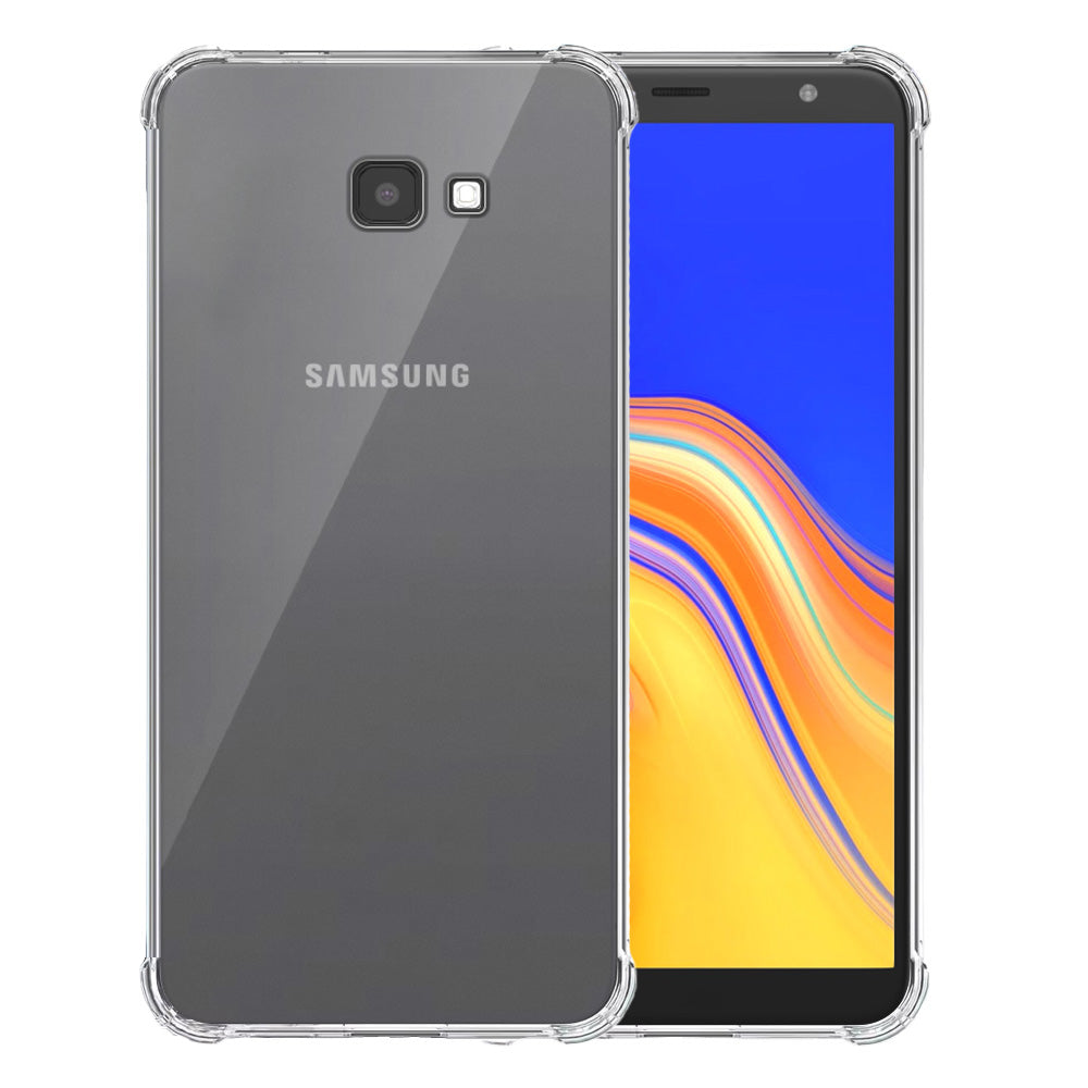 Telefoonhoesje Geschikt voor Samsung
  Galaxy J4 Plus Transparant Schokbestendig - Shockproof TPU SIliconen
  Backcover Case met Stootrand Doorzichtig