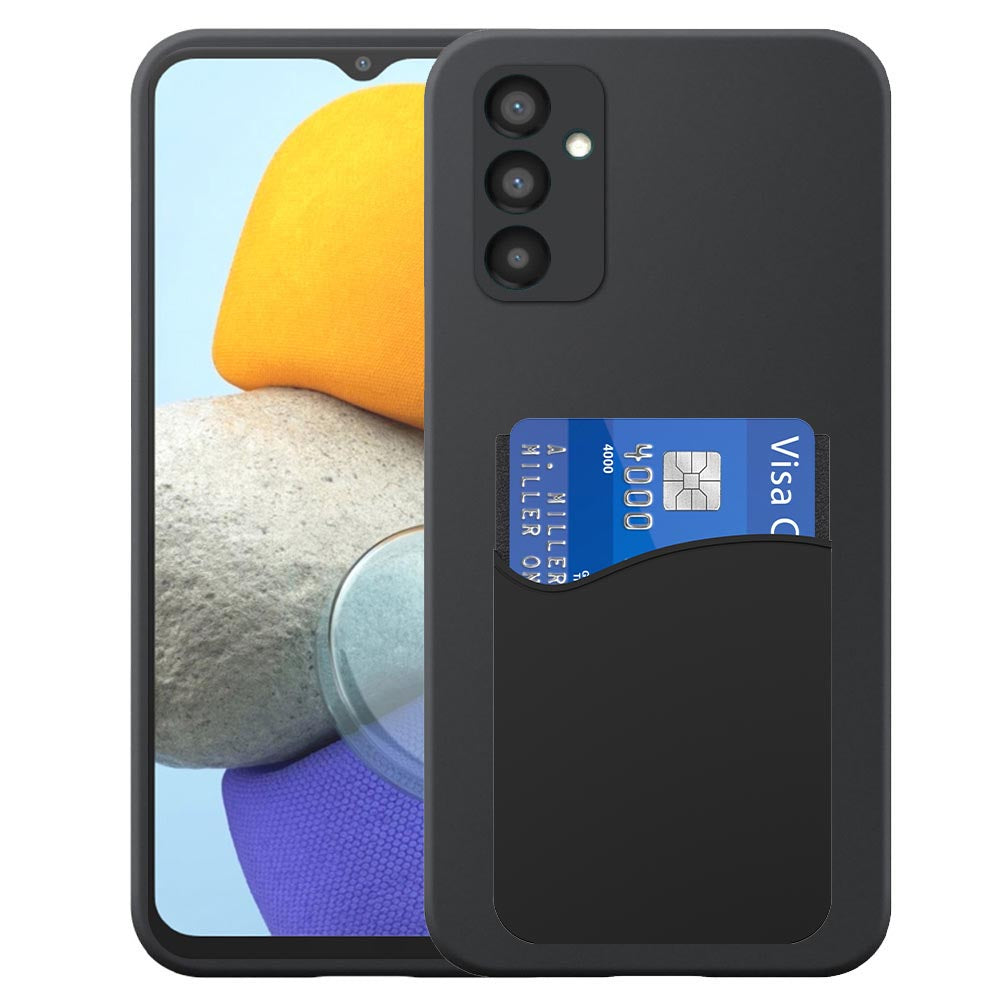 Geschikt voor Samsung Galaxy S24 FE
  Telefoonhoesje met Siliconen Pasjeshouder - Flexible Back Cover Case
  Siliconen TPU with Silicone Cardslot - Zwart - Smartphonica