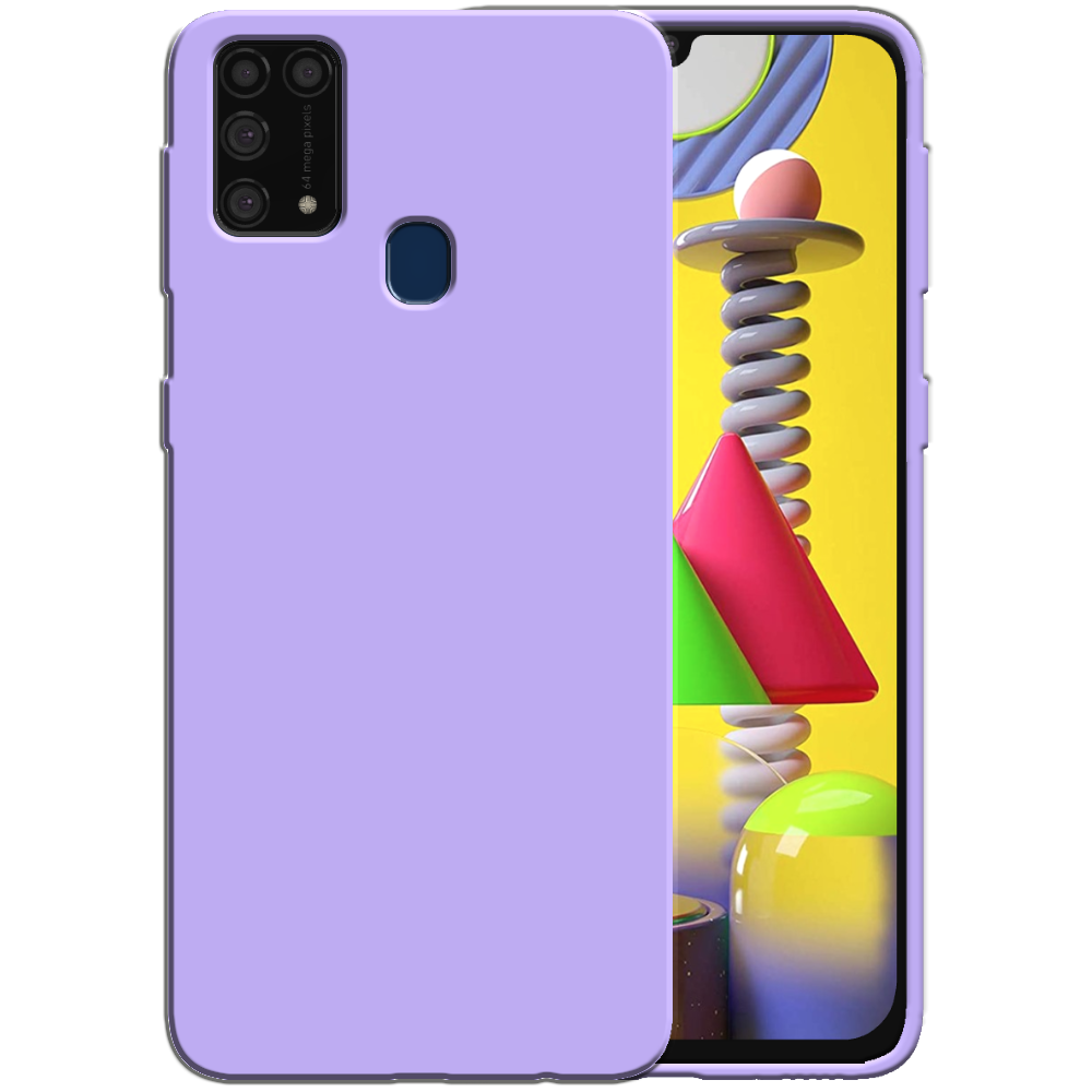 Siliconen hoesje voor Samsung Galaxy M31
  case met zachte binnenkant - Paars