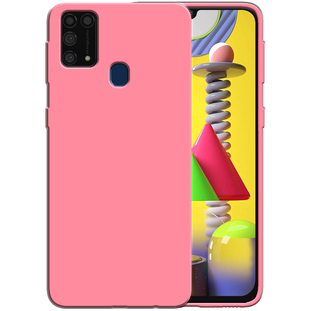 Siliconen hoesje voor Samsung Galaxy M31
  case met zachte binnenkant - Roze