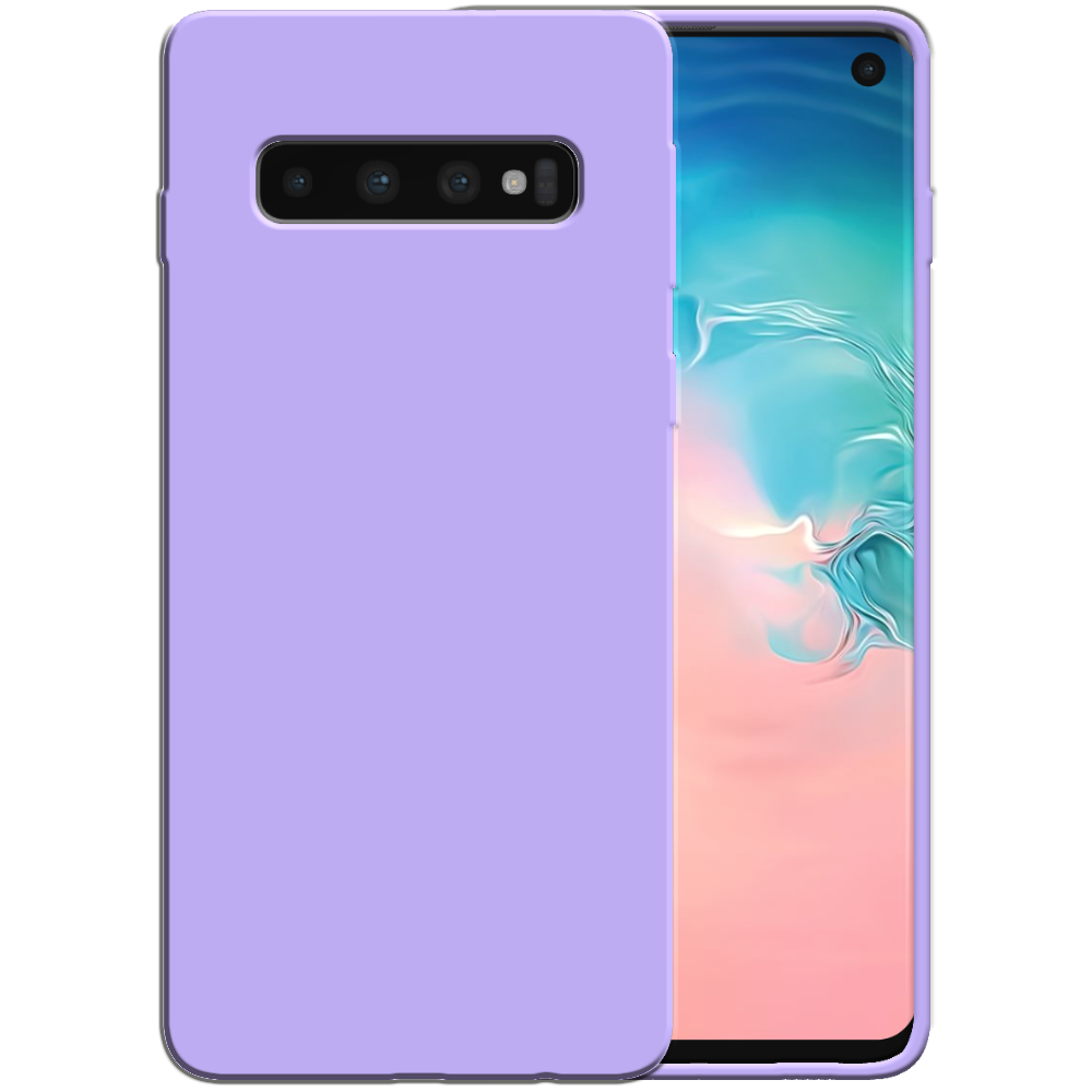 Siliconen hoesje voor Samsung Galaxy S10
  case met zachte binnenkant - Paars