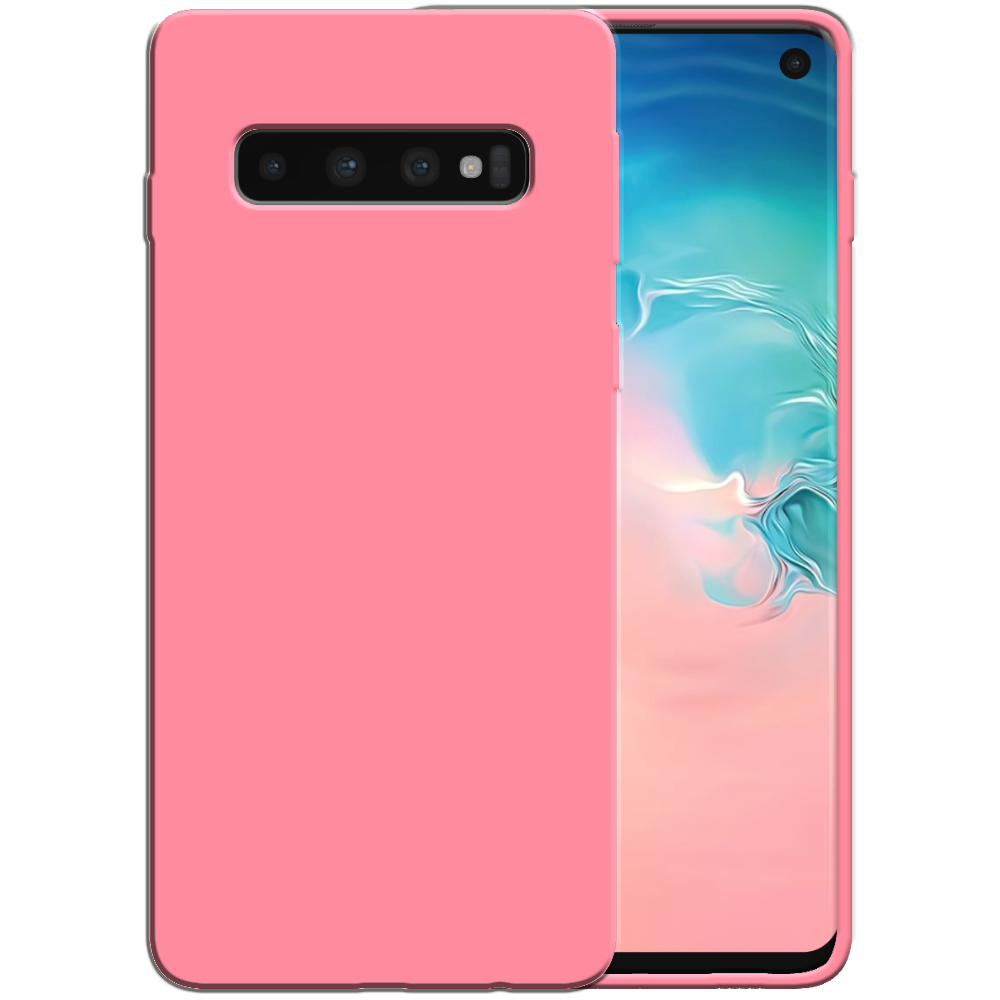 Siliconen hoesje voor Samsung Galaxy S10
  case met zachte binnenkant - Roze