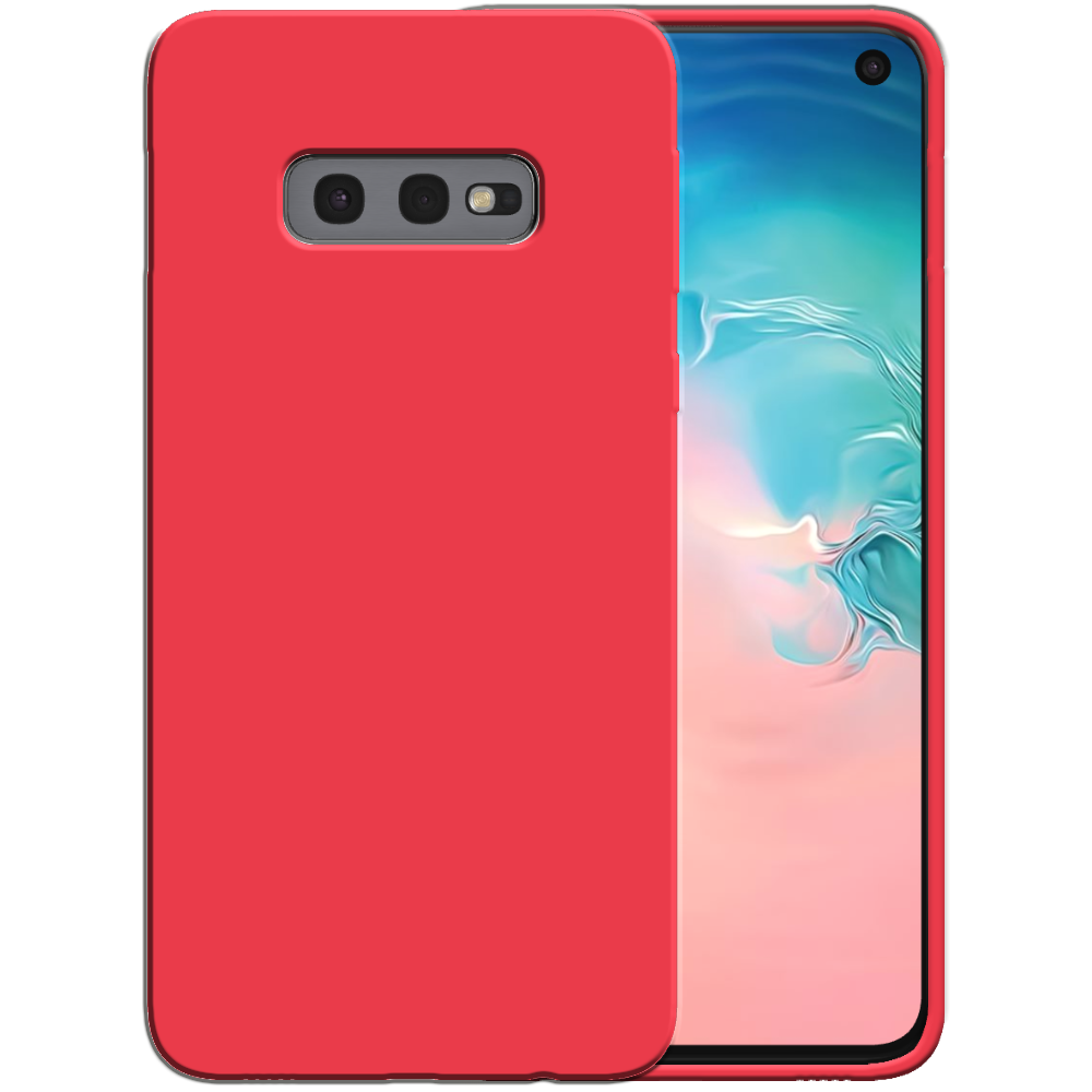 Siliconen hoesje voor Samsung Galaxy S10E
  case met zachte binnenkant - Rood