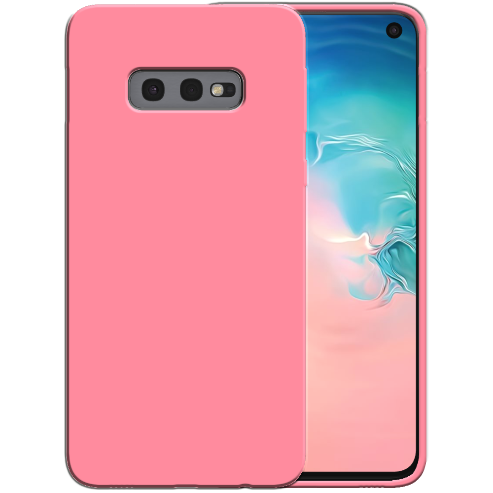 Siliconen hoesje voor Samsung Galaxy S10E
  case met zachte binnenkant - Roze