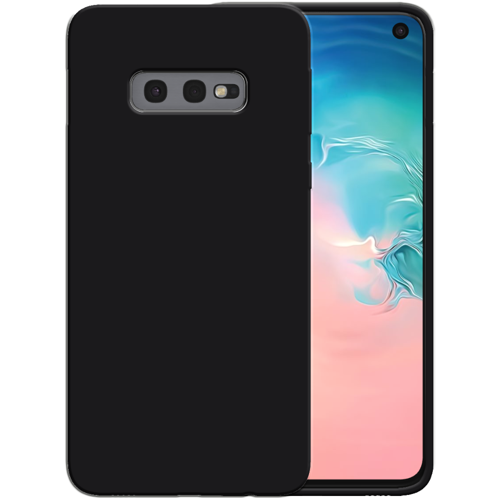 Siliconen hoesje voor Samsung Galaxy S10E
  case met zachte binnenkant - Zwart