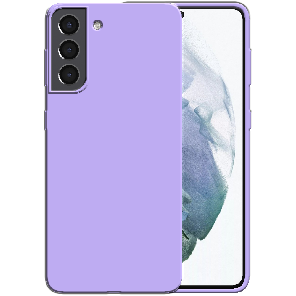 Siliconen hoesje voor Samsung Galaxy S21
  case met zachte binnenkant - Paars