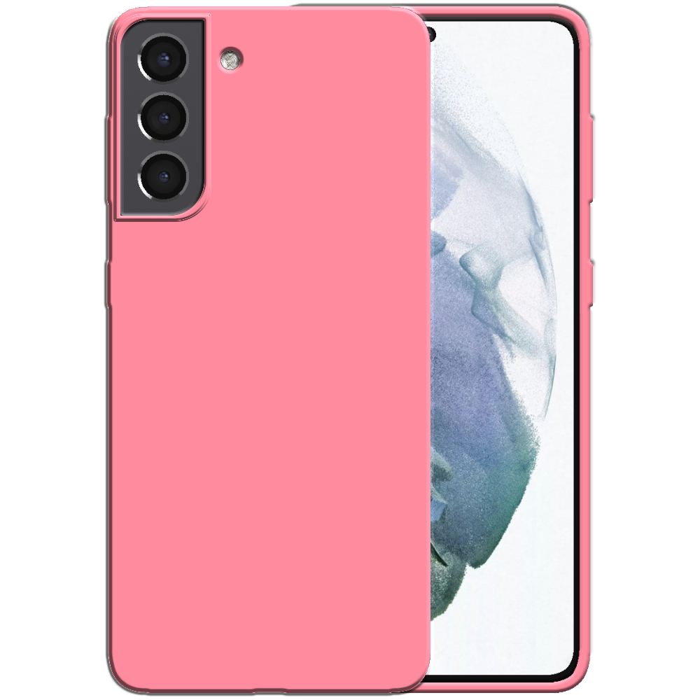 Siliconen hoesje voor Samsung Galaxy S21
  Plus case met zachte binnenkant - Roze