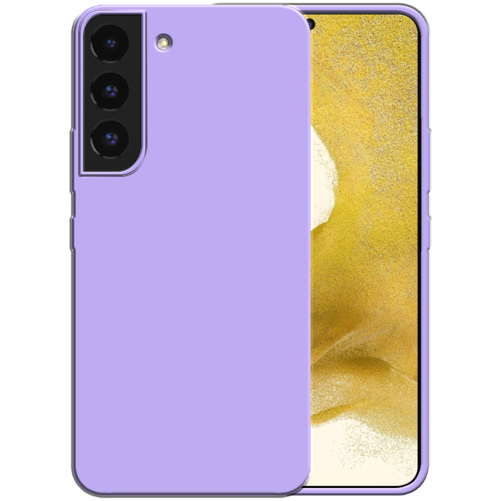 Siliconen hoesje voor Samsung Galaxy S22  Plus case met zachte binnenkant - Paars