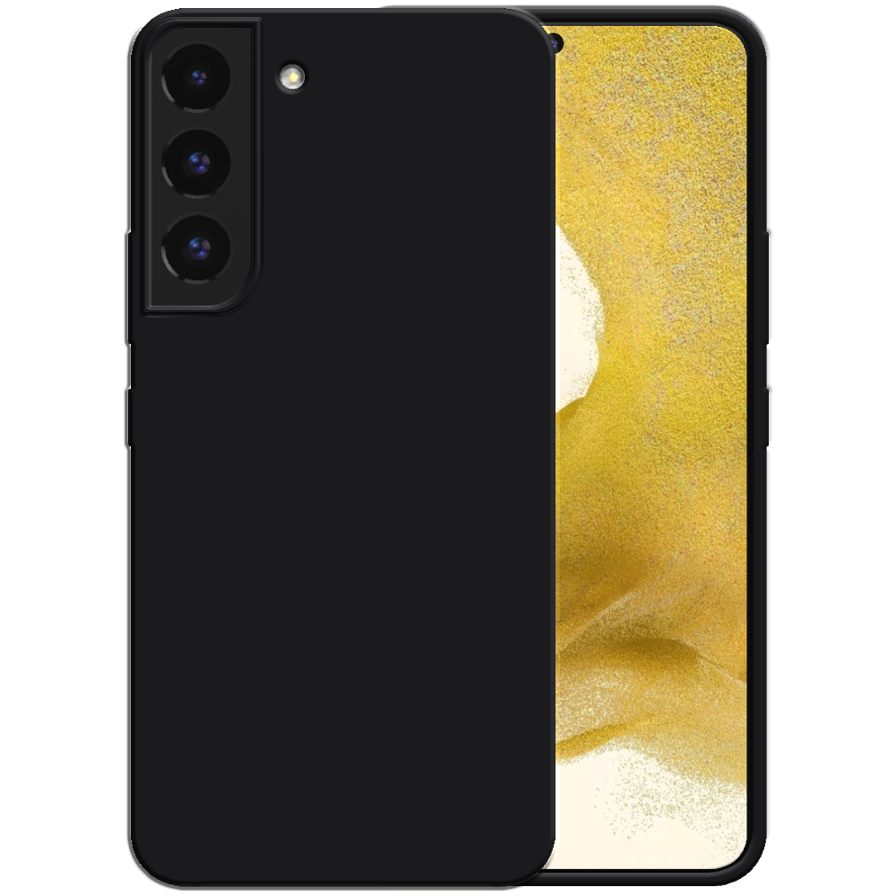 Siliconen hoesje voor Samsung Galaxy S22
  Plus case met zachte binnenkant - Zwart