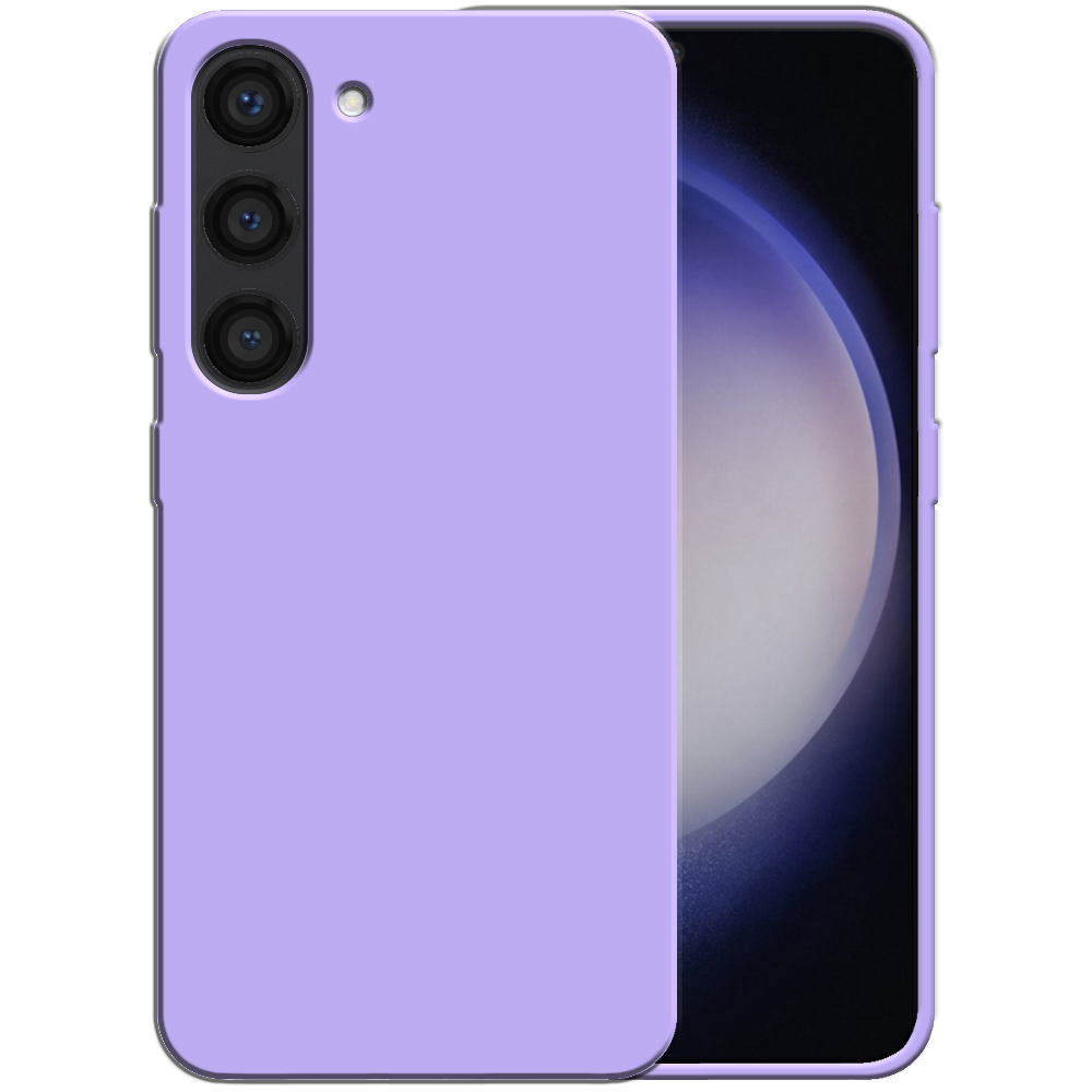 Siliconen hoesje voor Samsung Galaxy S23
  Plus case met zachte binnenkant - Paars