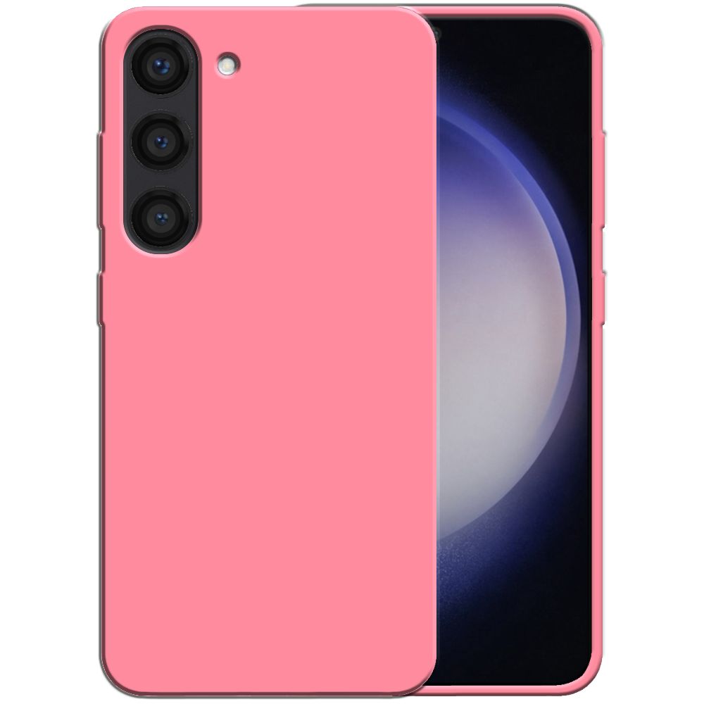 Siliconen hoesje voor Samsung Galaxy S23
  Plus case met zachte binnenkant - Roze
