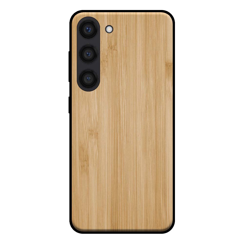 Telefoonhoesje voor Samsung Galaxy S23
  Plus met houten look - backcover bamboo kunsthout hoesje - Bruin