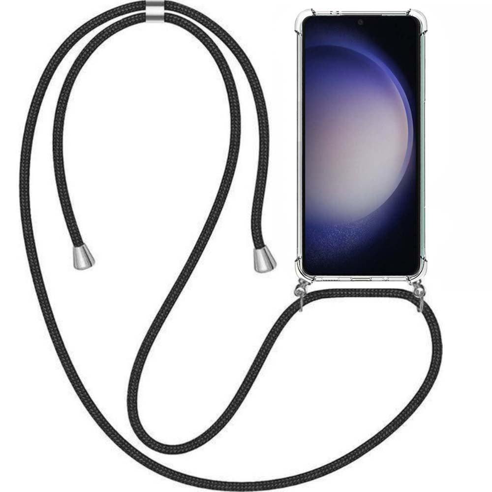 Telefoonhoesje Geschikt voor Samsung
  Galaxy S23 Plus met Koord en Stootrand - TPU Backcover Shockproof met Lanyard
  - Smartphonica