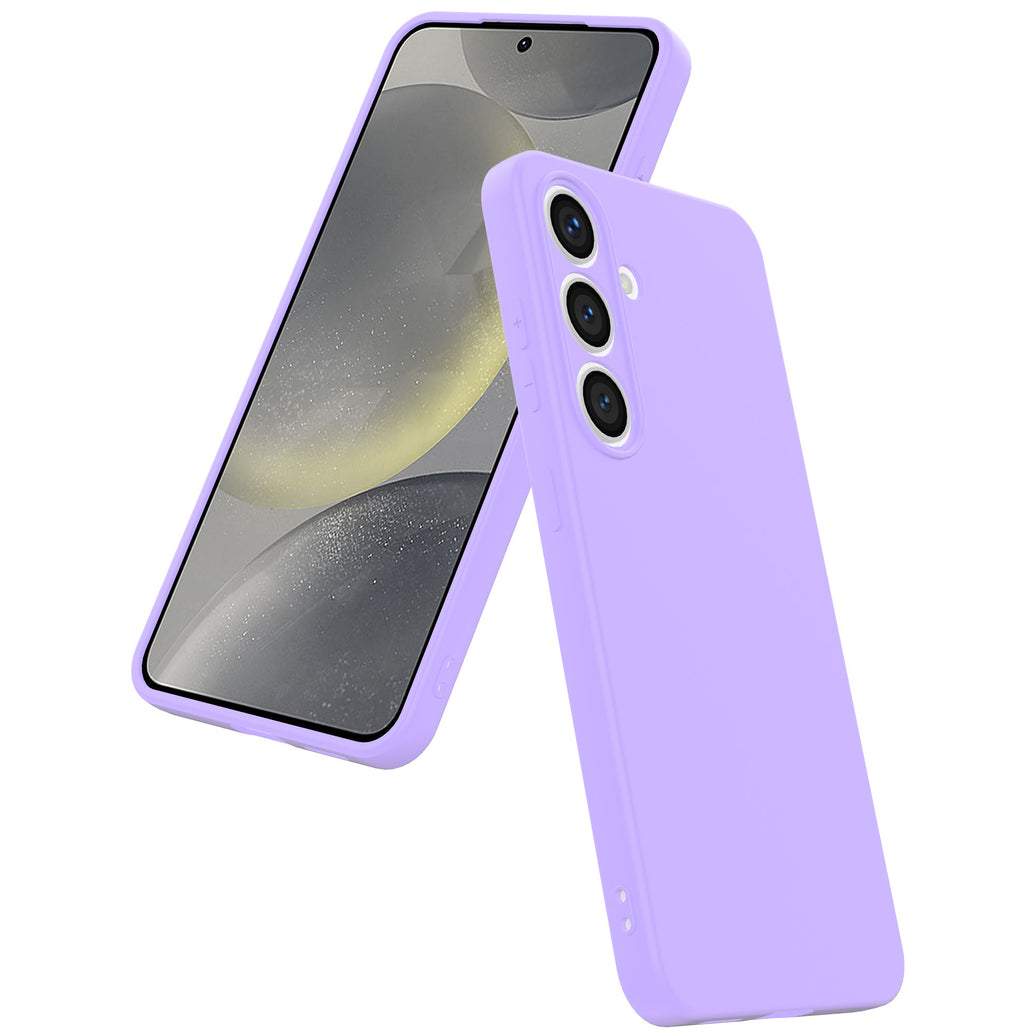 Telefoonhoesje
  Geschikt voor Samsung Galaxy S24 Plus Siliconen met Zachte Beschermende
  Binnenkant - BackCover Case Soft Inside - Paars