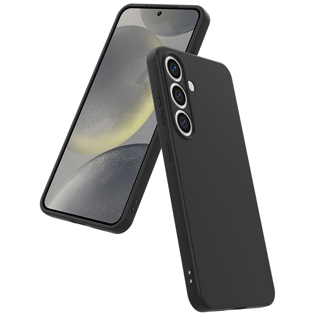 Telefoonhoesje
  Geschikt voor Samsung Galaxy S24 Plus Siliconen met Zachte Beschermende
  Binnenkant - BackCover Case Soft Inside - Zwart