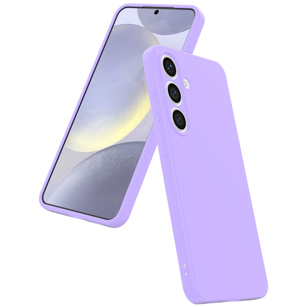 Telefoonhoesje
  Geschikt voor Samsung Galaxy S24 Siliconen met Zachte Beschermende Binnenkant
  - BackCover Case Soft Inside - Paars