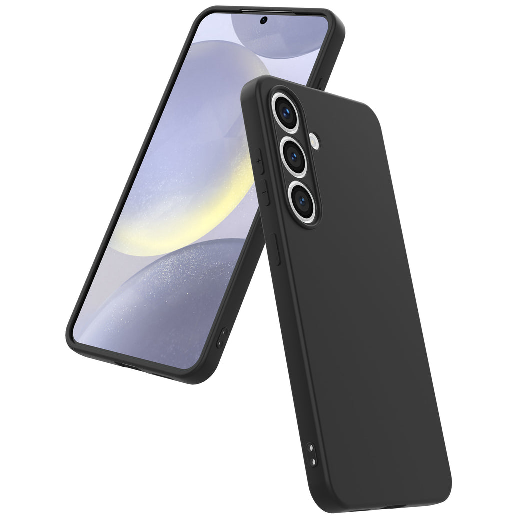 Telefoonhoesje
  Geschikt voor Samsung Galaxy S24 Siliconen met Zachte Beschermende Binnenkant
  - BackCover Case Soft Inside - Zwart