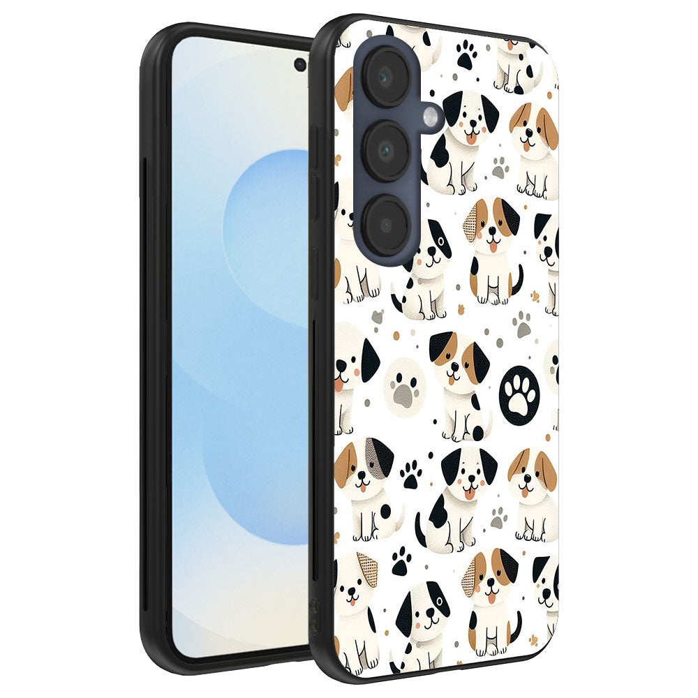 Telefoonhoesje
  Geschikt voor Samsung Galaxy S25 met honden opdruk - TPU backcover case dog
  design