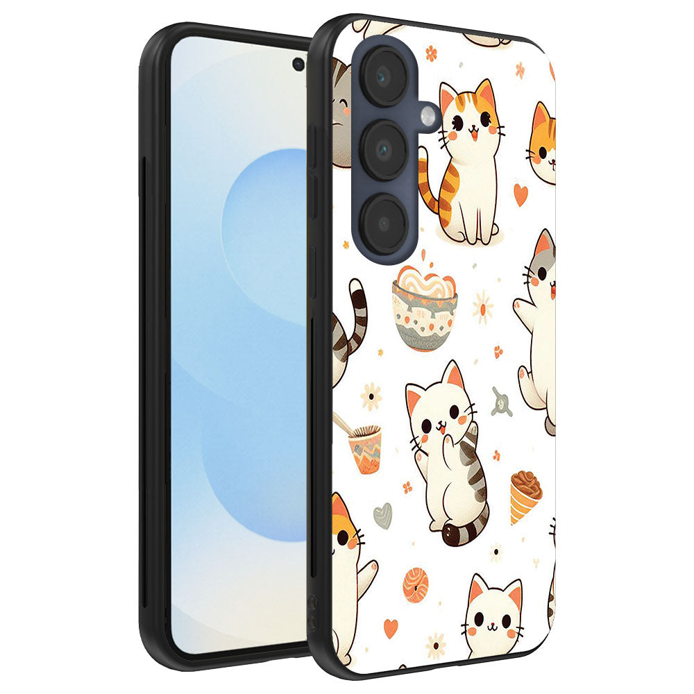 Telefoonhoesje
  Geschikt voor Samsung Galaxy S25 met katten opdruk - TPU backcover case cat
  design