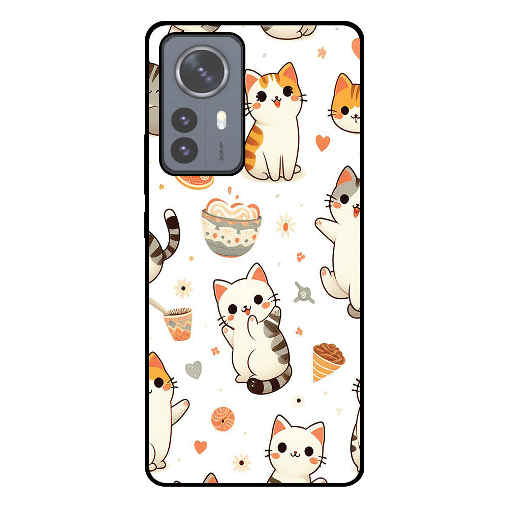 Telefoonhoesje
  Geschikt voor Xiaomi 12 Pro met katten opdruk - TPU backcover case cat design