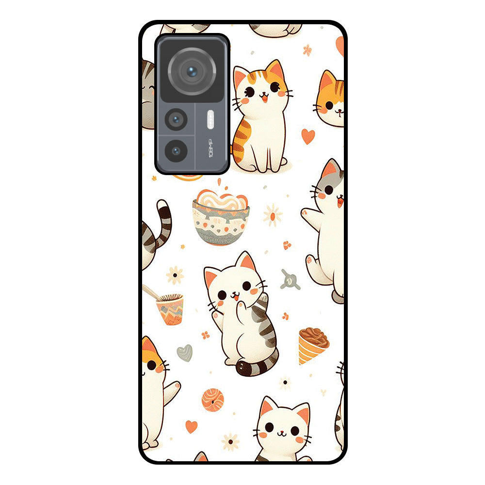 Telefoonhoesje
  Geschikt voor Xiaomi 12T / 12T Pro met katten opdruk - TPU backcover case cat
  design